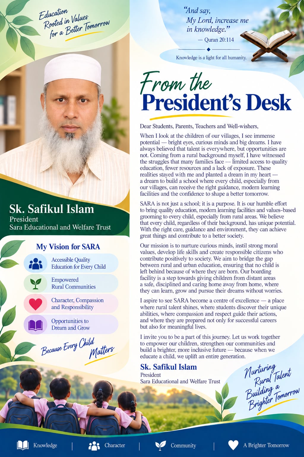 Founder & President - Sk. Safikul Islam